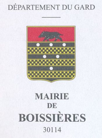 Blason de Boissières (Gard)/Coat of arms (crest) of {{PAGENAME