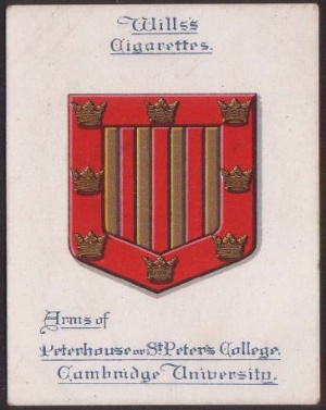 Coat of arms (crest) of Peterhouse College (Cambridge University)