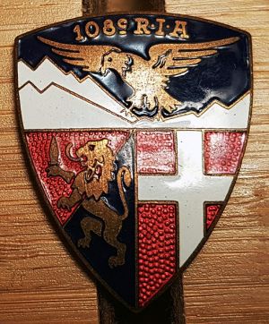Coat of arms (crest) of the 108th Alpine Infantry Regiment, French Army