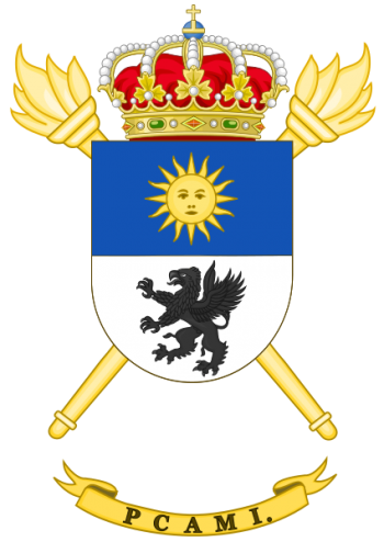 Coat of arms (crest) of the Logistics Material Supplying Park and Center, Spanish Army
