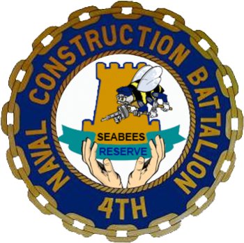 Coat of arms (crest) of the 4th Naval Construction Battalion (Reserve), Philippine Navy