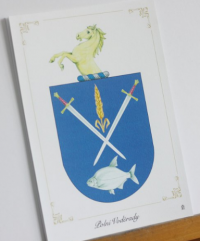 Arms of Polní Voděrady with crest