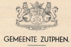 Wapen van Zutphen/Arms (crest) of Zutphen