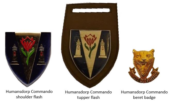 Coat of arms (crest) of the Humansdorp Commando, South African Army