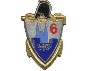 Coat of arms (crest) of the 6th Engineer Regiment, French Army