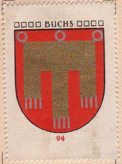 Wappen von/Blason de Buchs (Sankt Gallen)