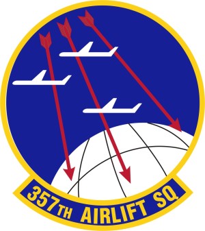 Coat of arms (crest) of the 357th Airlift Squadron, US Air Force