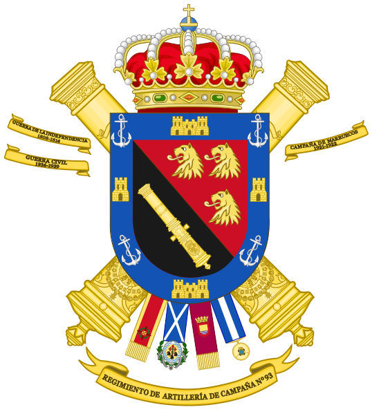 File:93rd Field Artillery Regiment, Spanish Army.png