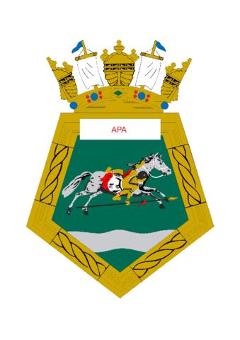 Coat of arms (crest) of the Ocean Patrol Vessel Apa, Brazilian Navy