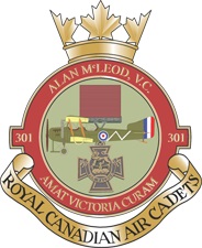 Coat of arms (crest) of the No 301 (Alan McLeod, VC) Squadron, Royal Canadian Air Cadets