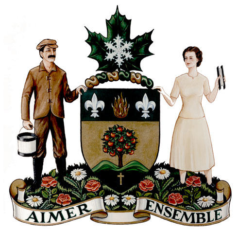 Arms (crest) of Saint-Eugène