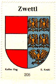 Wappen von Zwettl/Coat of arms (crest) of Zwettl