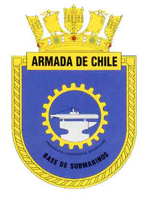 Coat of arms (crest) of the Submarine Base, Chilean Navy