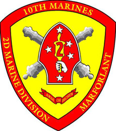 Coat of arms (crest) of the 10th Marine Regiment, USMC