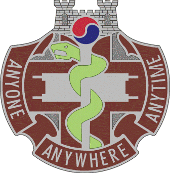 Coat of arms (crest) of 421st Medical Battalion, US Army