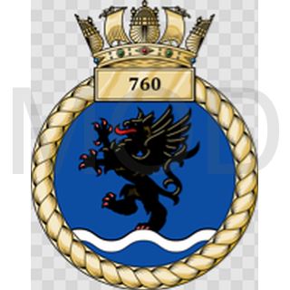 Coat of arms (crest) of the No 760 Squadron, FAA