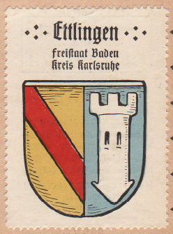 Wappen von Ettlingen/Coat of arms (crest) of Ettlingen