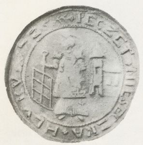 Seal (pečeť) of Hluk (Uherské Hradiště)