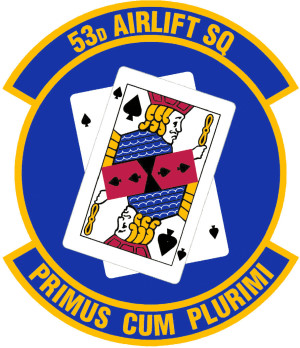 Coat of arms (crest) of the 53rd Airlift Squadron, US Air Force