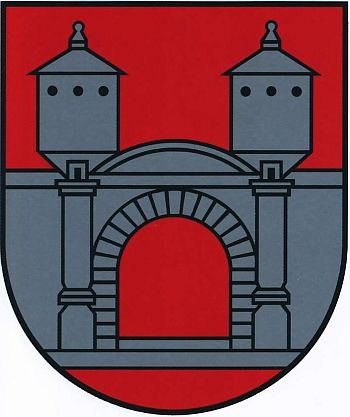Coat of arms (crest) of Priekule (town)
