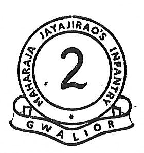 Coat of arms (crest) of the 2nd Gwalior Maharaja Jayaji Rao's Own Battalion, Gwalior