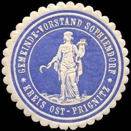 Wappen von Sophiendorf/Arms (crest) of Sophiendorf