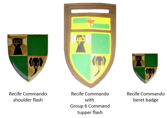 Coat of arms (crest) of the Recife Commando, South African Army
