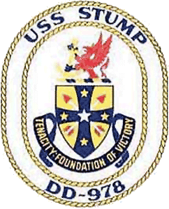 Coat of arms (crest) of the Destroyer USS Stump (DD-978)