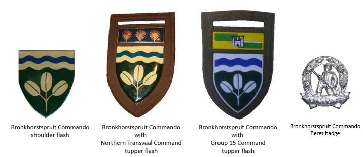 Coat of arms (crest) of the Bronkhorstspruit Commando, South African Army