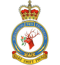 Coat of arms (crest) of the 749 Signal Squadron, Canada