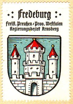 Wappen von Fredeburg/Coat of arms (crest) of Fredeburg