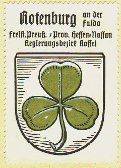 Wappen von Rotenburg an der Fulda/Coat of arms (crest) of Rotenburg an der Fulda