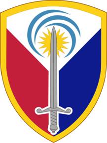 Coat of arms (crest) of 413th Support Brigade, US Army