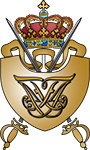 Coat of arms (crest) of Royal Danish Military Academy, Danish Army