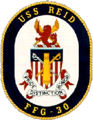 Coat of arms (crest) of the Frigate USS Reid (FFG-30)
