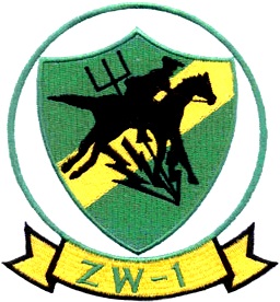 Coat of arms (crest) of the Airship Airborne Early Warning Squadron 1 (ZW-1), US Navy