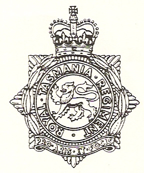 Coat of arms (crest) of the Royal Tasmania Regiment, Australia