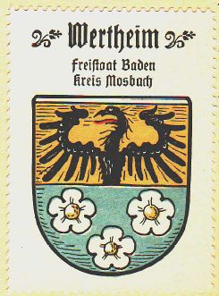 Wappen von Wertheim/Coat of arms (crest) of Wertheim