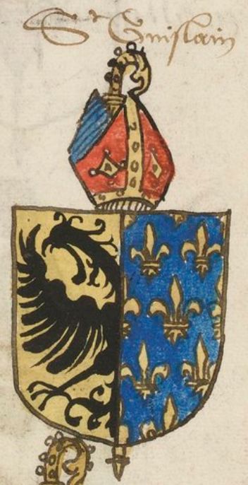 Arms (crest) of Abbey of Saint-Ghislain
