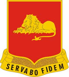 Arms of 33rd Field Artillery Regiment, US Army