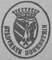 Wappen von Hohenstein (Hohenstein-Ernstthal)/Arms (crest) of Hohenstein (Hohenstein-Ernstthal)