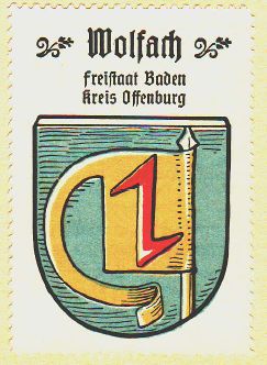 Wappen von Wolfach/Coat of arms (crest) of Wolfach