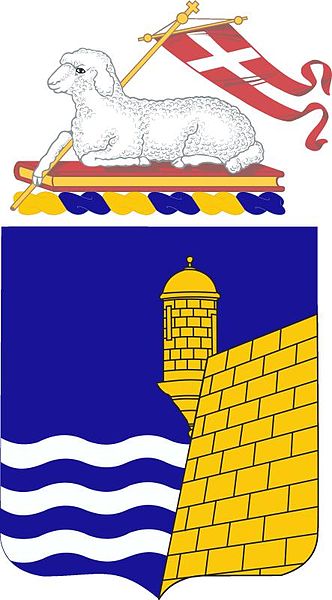 Coat of arms (crest) of the 296th Infantry Regiment, Puerto Rico Army National Guard