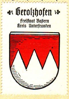 Wappen von Gerolzhofen/Coat of arms (crest) of Gerolzhofen