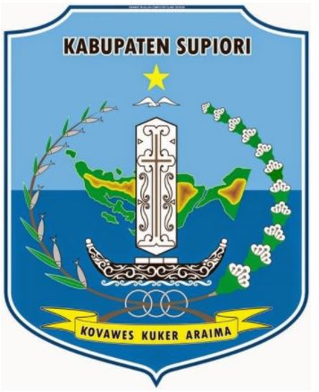 Coat of arms (crest) of Supiori Regency