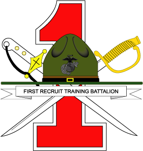 Coat of arms (crest) of the 1st Recruit Training Battalion, USMC
