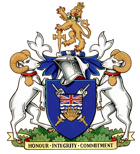 Coat of arms (crest) of British Columbia Sheriff Service