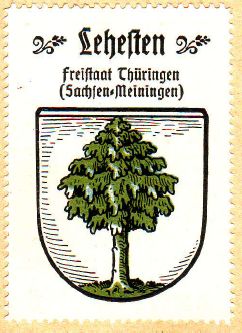 Wappen von Lehesten/Coat of arms (crest) of Lehesten