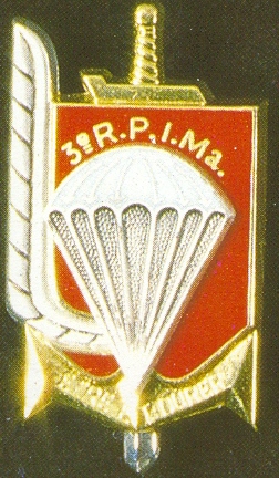 Coat of arms (crest) of the 3rd Marine Infantry Parachute Regiment, French Army