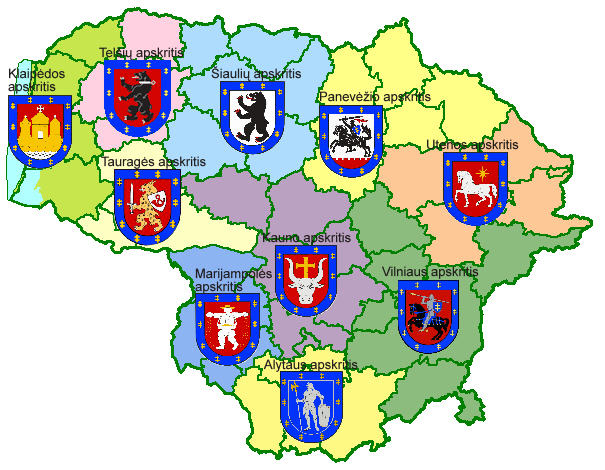 File:Lithuania counties COA map.jpg